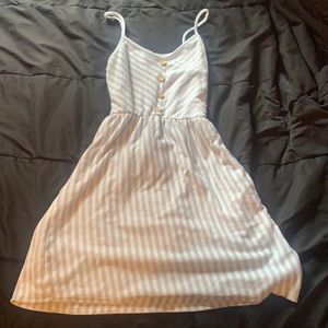 Striped dress with buttons